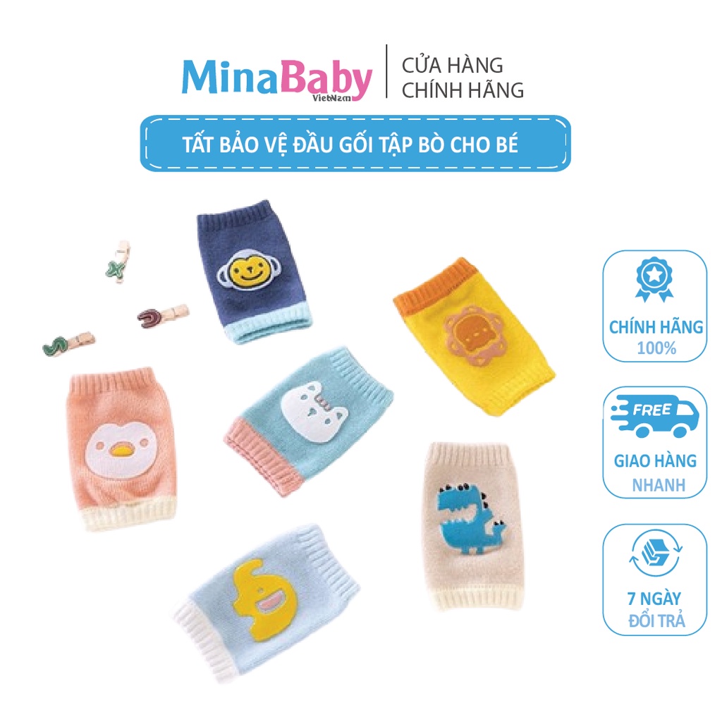 Tất Bảo Vệ Đầu Gối Cho Bé Tập Bò Co Dãn Và Chống Trượt