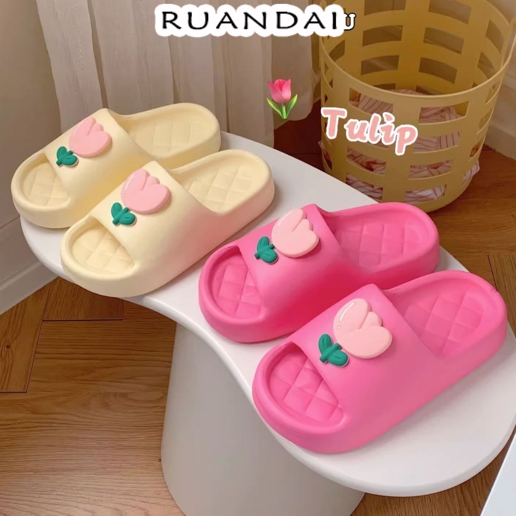 RUANDAI dép đi trong nhà bánh mì dép Đàn hồi tốt Thời thượng Sang trọng Thể thao và thời trang FYT23A0O0P 42Z231019