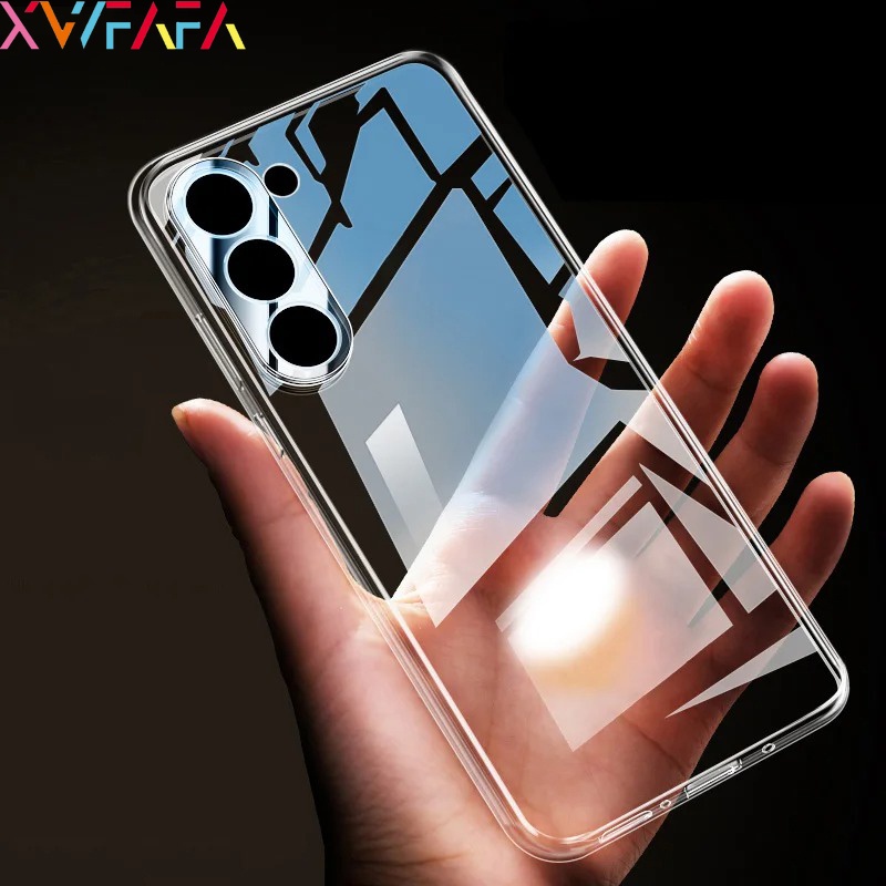 Ốp Điện Thoại TPU Dẻo Trong Suốt Siêu Mỏng Cho Samsung Galaxy S24 Ultra S24 Plus S23 FE A05 A05S A15 A25 A35 A55 M14 M54
