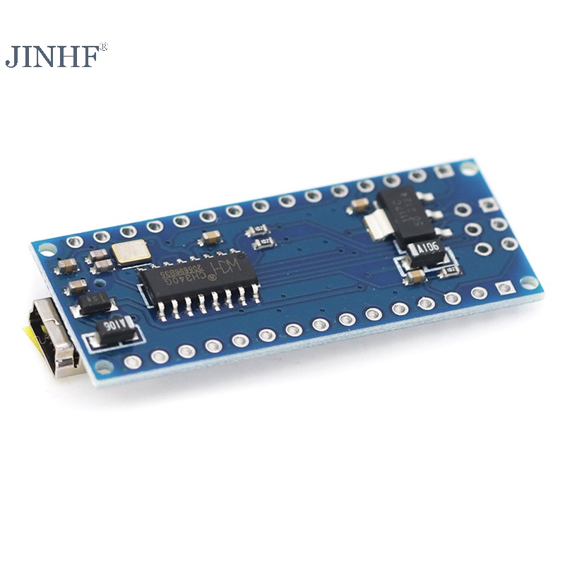 Jinhf Arduino Nano V3 Atmega168 Bộ điều khiển Bảng tương thích Mô-đun PCB Ban phát triển không có USB Mircro Type-C HOT