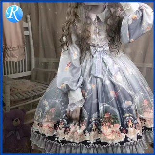 Đầm Công Chúa Lolita Nhật Bản Dễ Thương Ngọt Ngào Thời Trang Xuân Thu