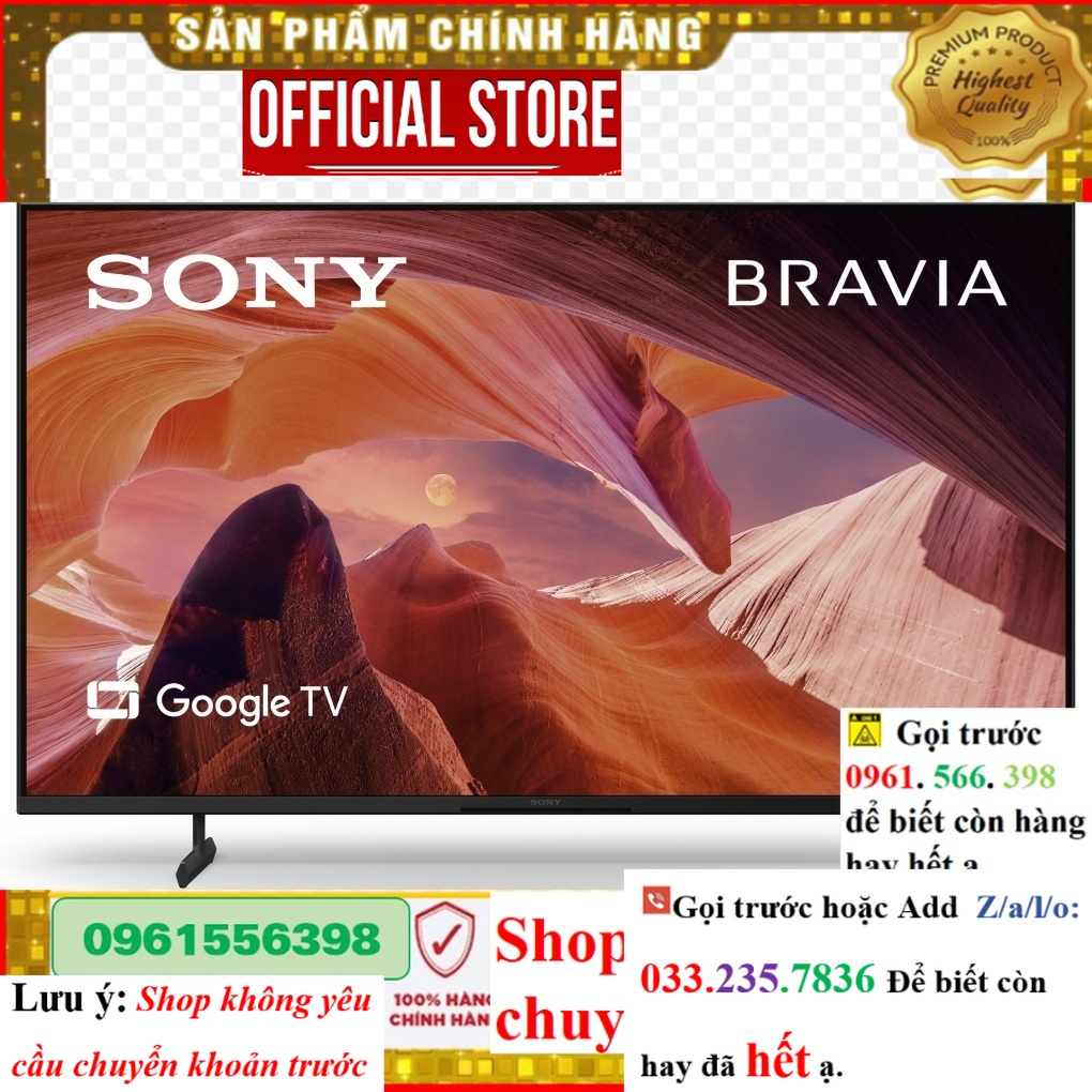 [Hãng] Google Tivi Sony 4K 43 inch KD-43X80L .