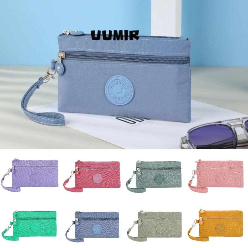 UUMIR Ví Cầm Tay Có Khóa Kéo Chất Liệu Nylon Thời Trang Cho Nữ