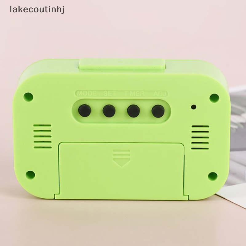 Đồng Hồ Báo Thức Kỹ Thuật Số Có Đèn LED Hiển Thị Nhiệt Độ Và Lịch Tiện Dụng