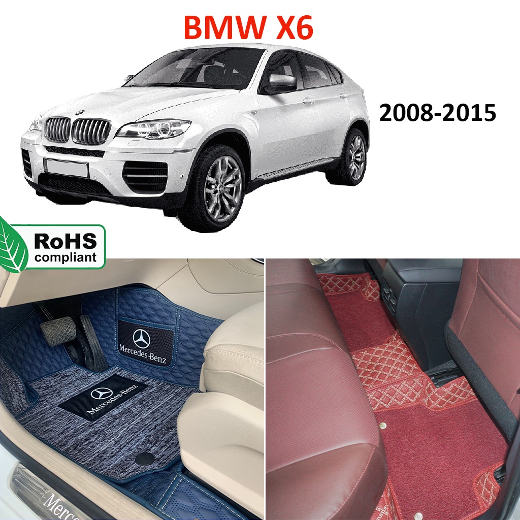 SIÊU HOT Thảm lót sàn 8D THƯƠNG GIA BMW X6 2009-2014 5 chỗ phủ kín sàn xe, cách âm, chống nước hiệu 