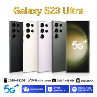 Điện thoại thông minh S23 Ultra Original 5G Màn hình Super Retina HD 6,7 inch 16GB + 512GB Dual SIM COD