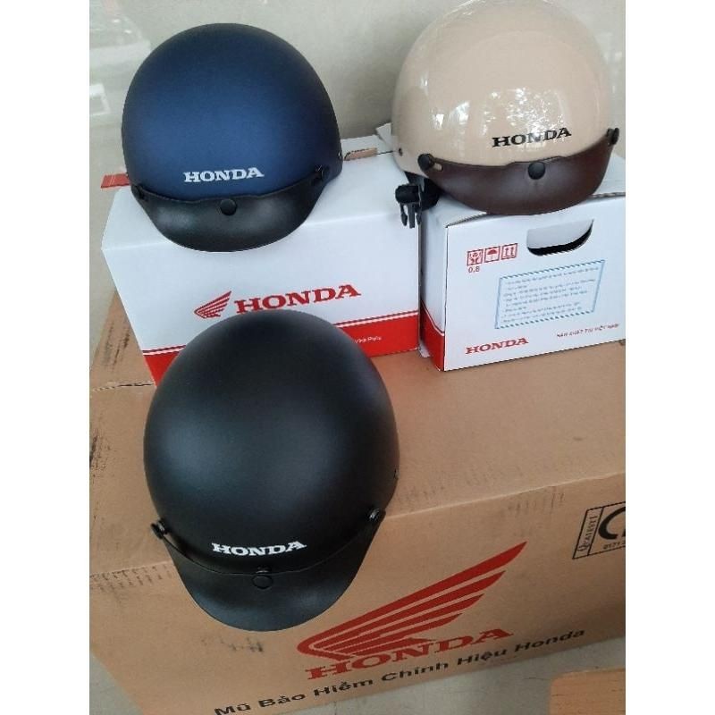 nón bảo hiểm nửa đầu không kính honda Mũ Hiway Tiêu chuẩn nón nửa đầu honda
