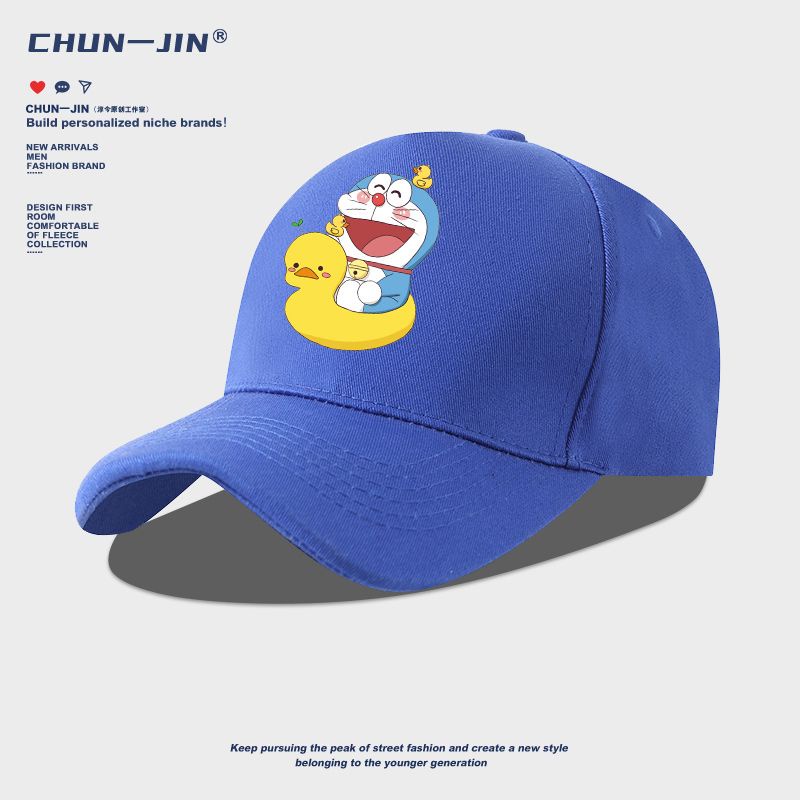 Mũ Lưỡi Trai Vải cotton Thoáng Khí In Hình doraemon Thời Trang unisex 2023