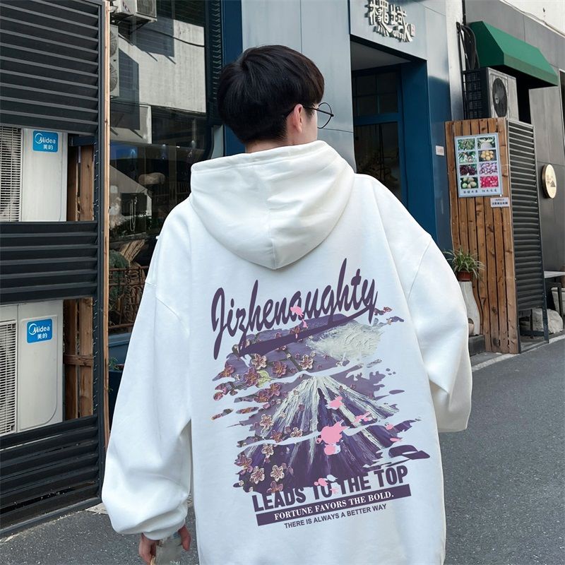 Asrv Áo Hoodie Dáng Rộng In Họa Tiết Thời Trang Xuân Thu Mới Cho Nam
