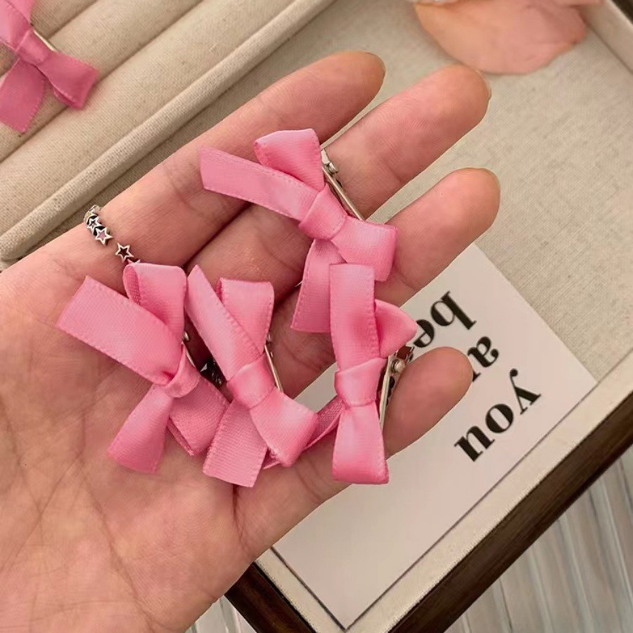 Set 10 Kẹp Tóc Nơ Ruy Băng Dễ Thương Cho Nữ