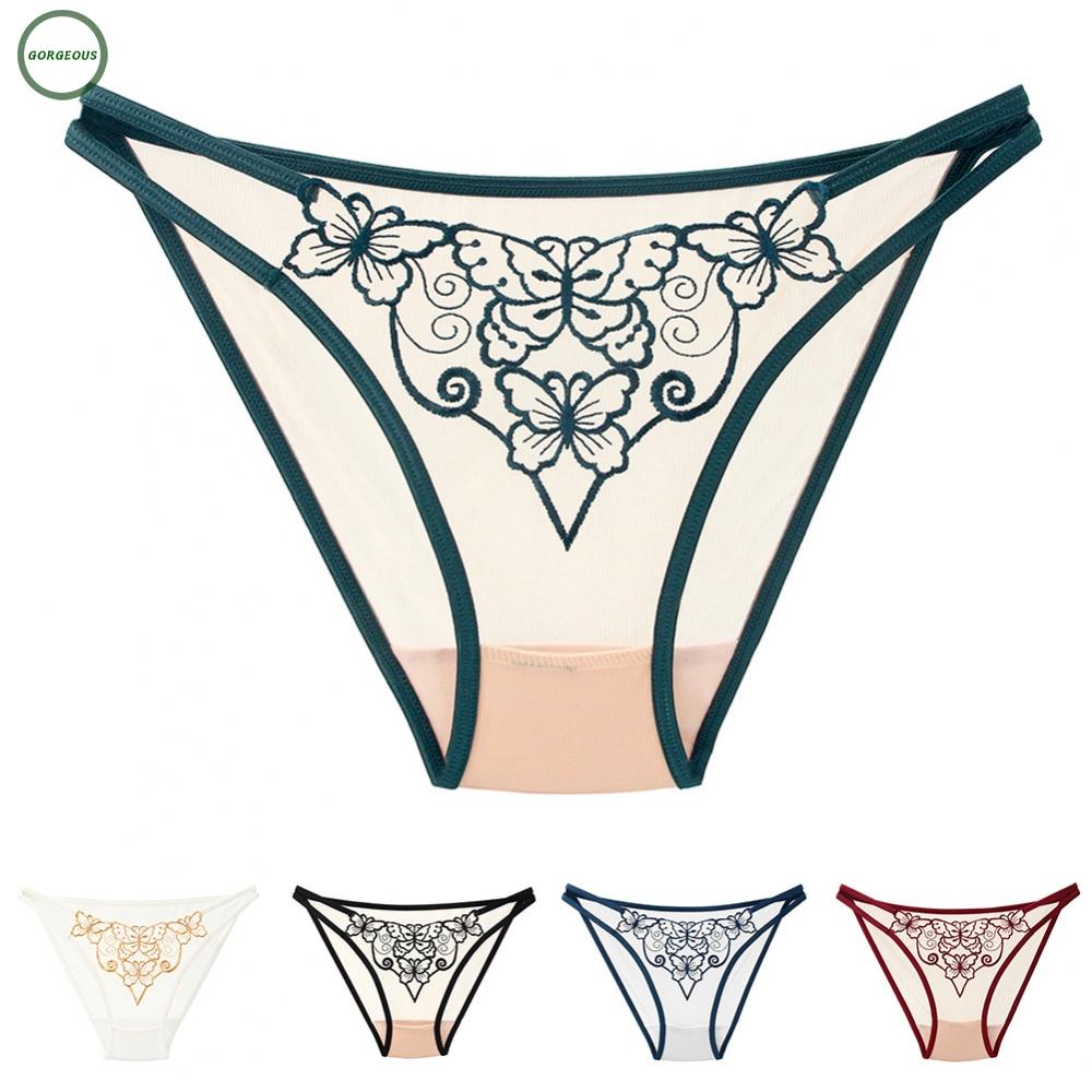 New Coming~Panties Underwear Women All Season Daily/Night Embroidery Regular Sexy#Home Essentialses
