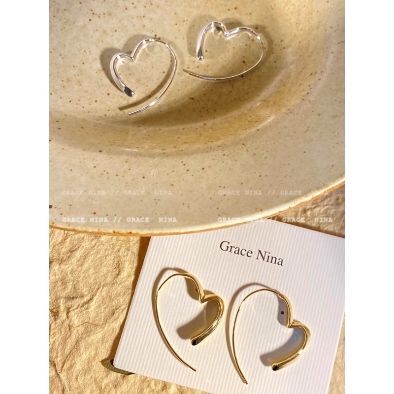 Bông Tai Hình Trái Tim Phong Cách Hàn Quốc Thời Trang Mới Cho Nữ