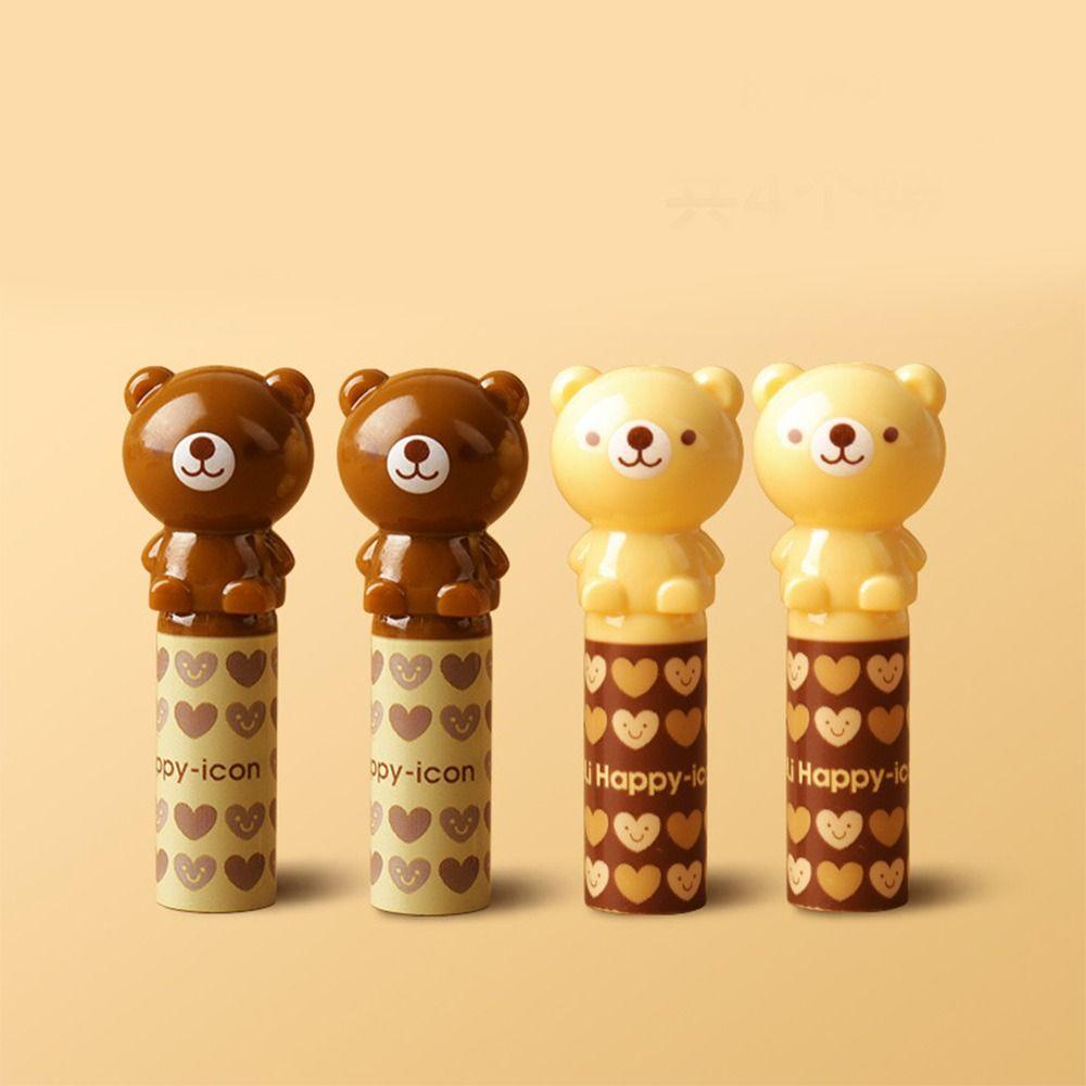 Mmluck Set 4 Vỏ Nhựa Bảo Vệ Bút Chì Hình Gấu / Ếch Hoạt Hình Dễ Thương