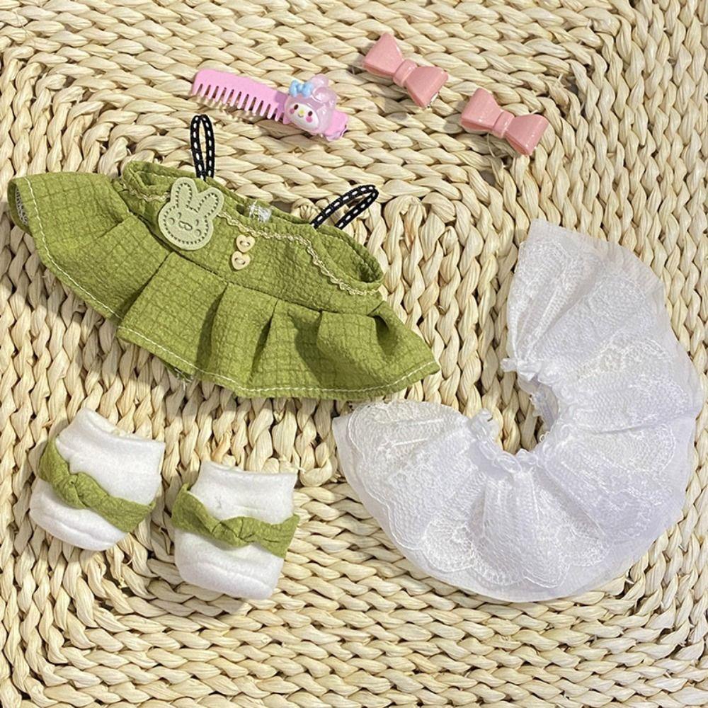 Bộ Quần Áo cotton 20cm mini 20cm Họa Tiết Hoạt Hình Dễ Thương Cho Búp Bê