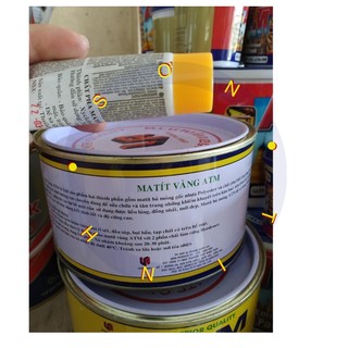 Bộ bả matit ATM vàng 1kg (Bả trét)