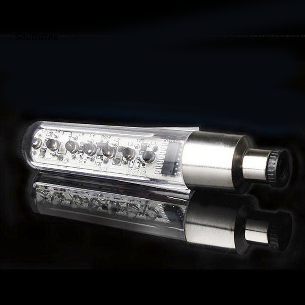 Đèn led 7 Bóng Gắn Nắp Van Bánh Xe Đạp / Xe Máy / Xe Hơi