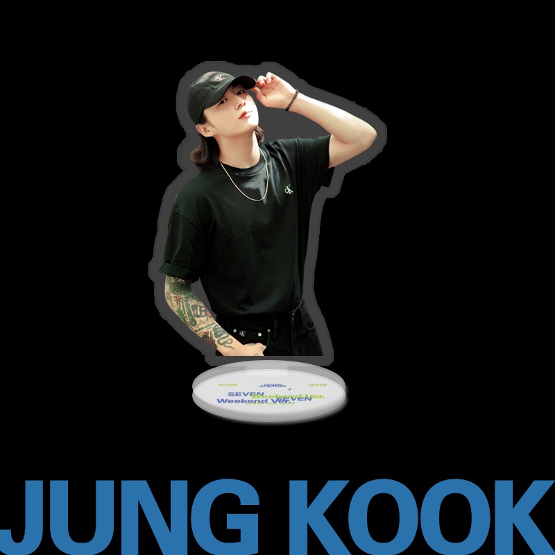 Tượng Trưng Bày Nhân Vật jungkook Hai Mặt Bằng acrylic
