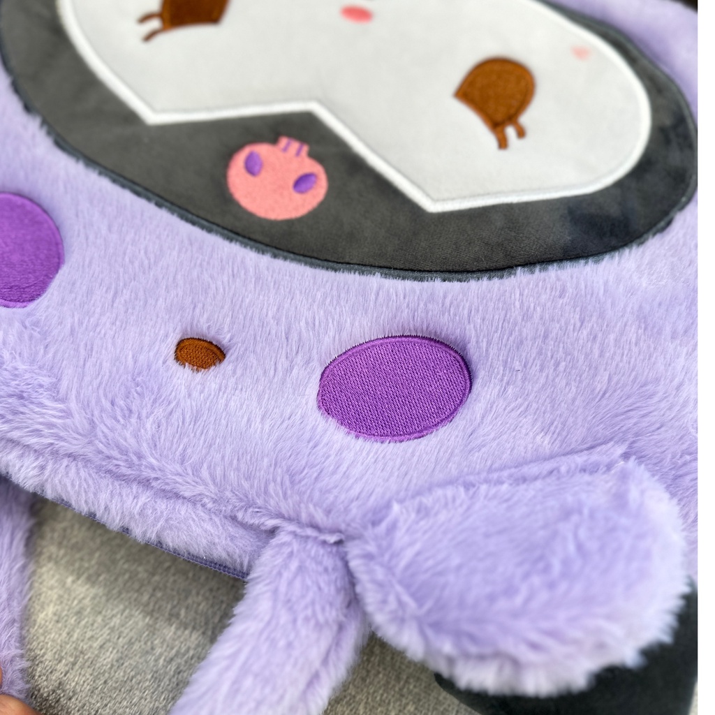 Túi Đựng Máy Tính Xách Tay Bằng Vải Bông Mềm Mại Màu Tím Kích Thước 14 15 15.6 inch Cho macbook pro 16