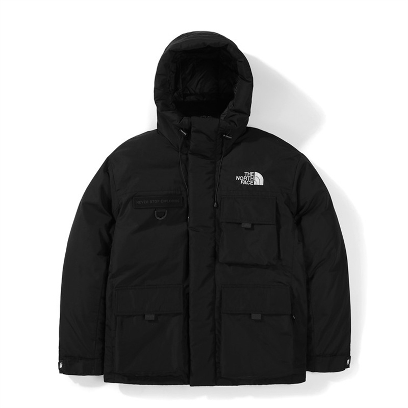 Áo Khoác cotton Dày Có Mũ Trùm Đầu Thêu logo the north face Chính Hãng unisex