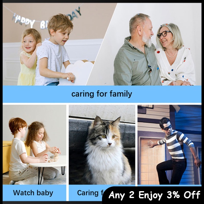 Camera An Ninh zevaret x1 1080p hd Kết Nối wifi Không Dây, Phát Hiện Chuyển Động Ban Đêm