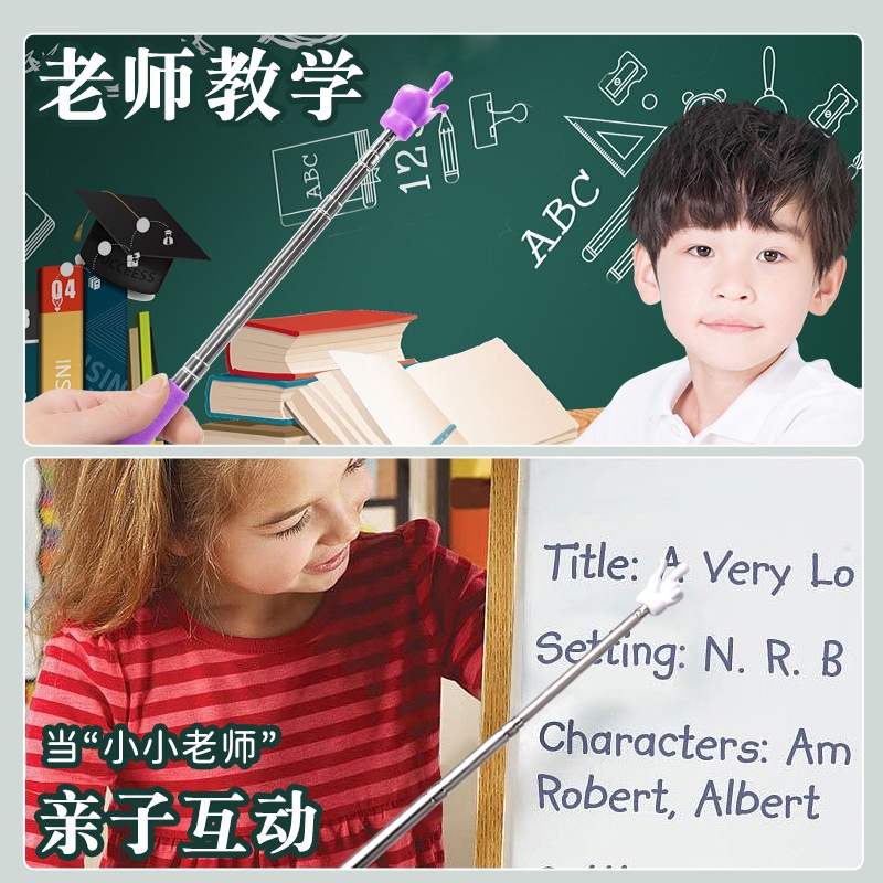 Con Trỏ Bằng Thép Không Gỉ Có Thể Thu Vào Dùng Dạy Học Tại Nhà wj415