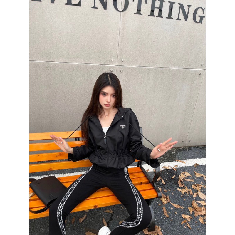 Áo Khoác Phối Khóa Kéo Sau Lưng Thời Trang Mùa Thu 2023