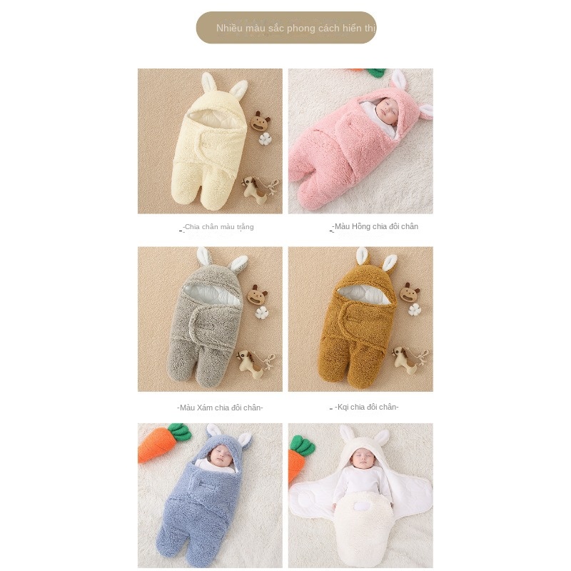 Túi Ngủ Dày Dặn Chống Sao Băng Quấn Bé Sơ Sinh Vào Mùa Thu Và Mùa Đông