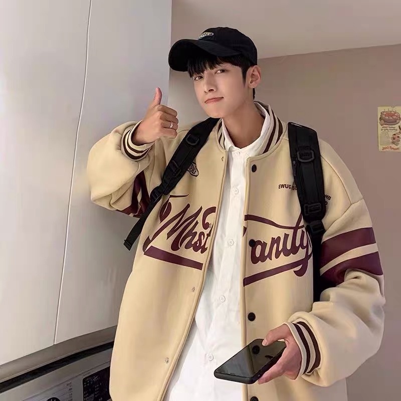 Áo khoác bomber form rộng , chất nỉ in chữ thời trang unisex MB017 Meme