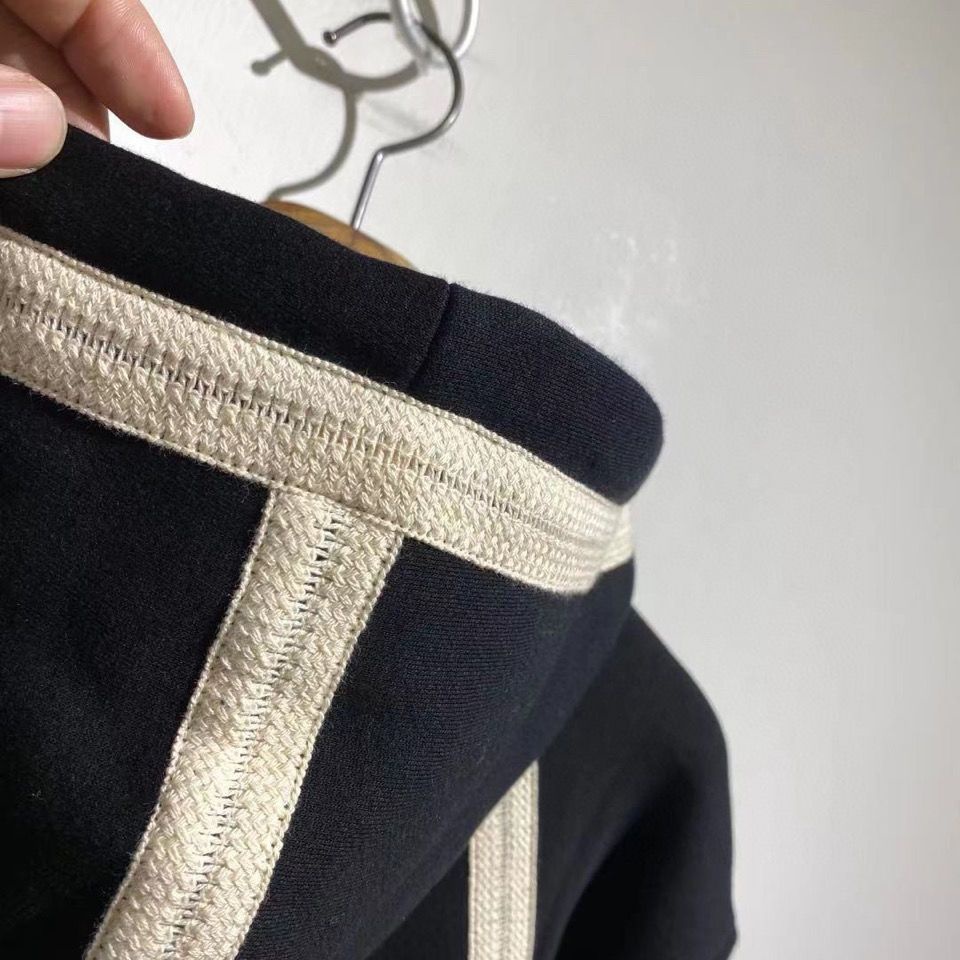 Áo hoodie Rút Dây Dáng Rộng Phong Cách Pháp Thời Trang Cho Nam
