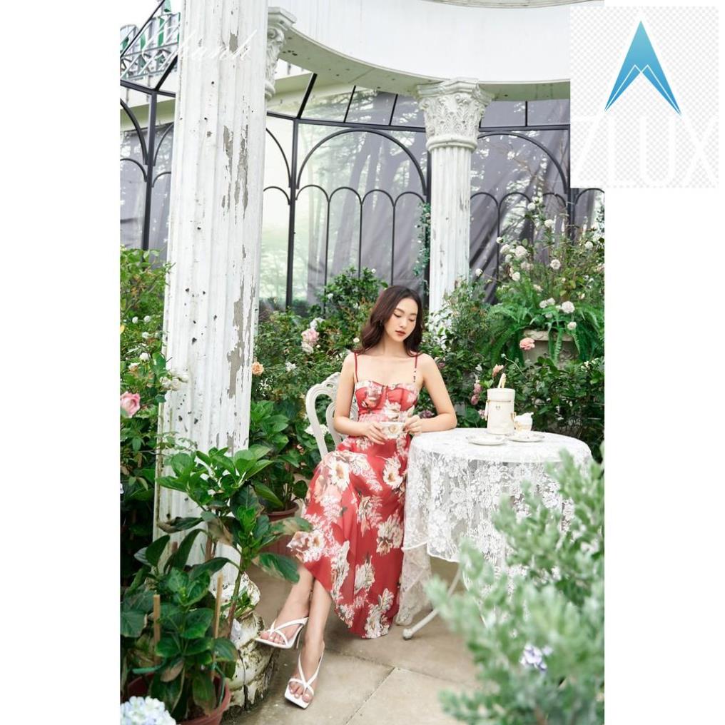 SP  Reisa Dress Váy maxi hoa CH021_Chanh