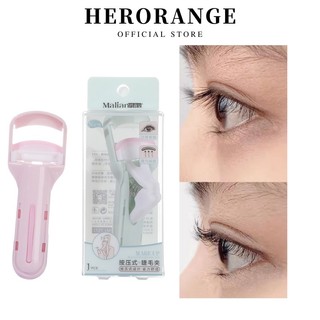 Kẹp mi cong 3D Her Orange bằng nhựa đầu vuông chuyên dụng