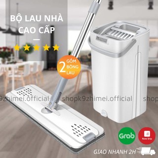Cây lau nhà tự vắt thông minh chổi lau nhà tự vắt thông minh bộ lau nhà 360 độ cao cấp tặng kèm bông lau