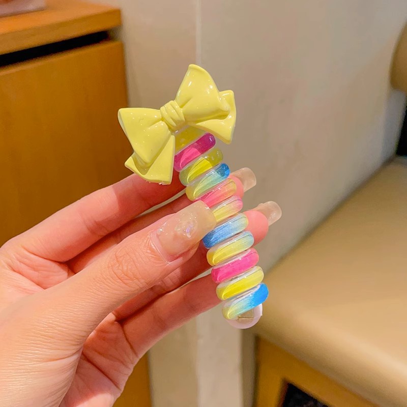 Dây Buộc Tóc Cao Su buộc tóc lò xo Co Giãn Đính Hoa Nhỏ Dễ Thương Cho Nữ Và Trẻ Em