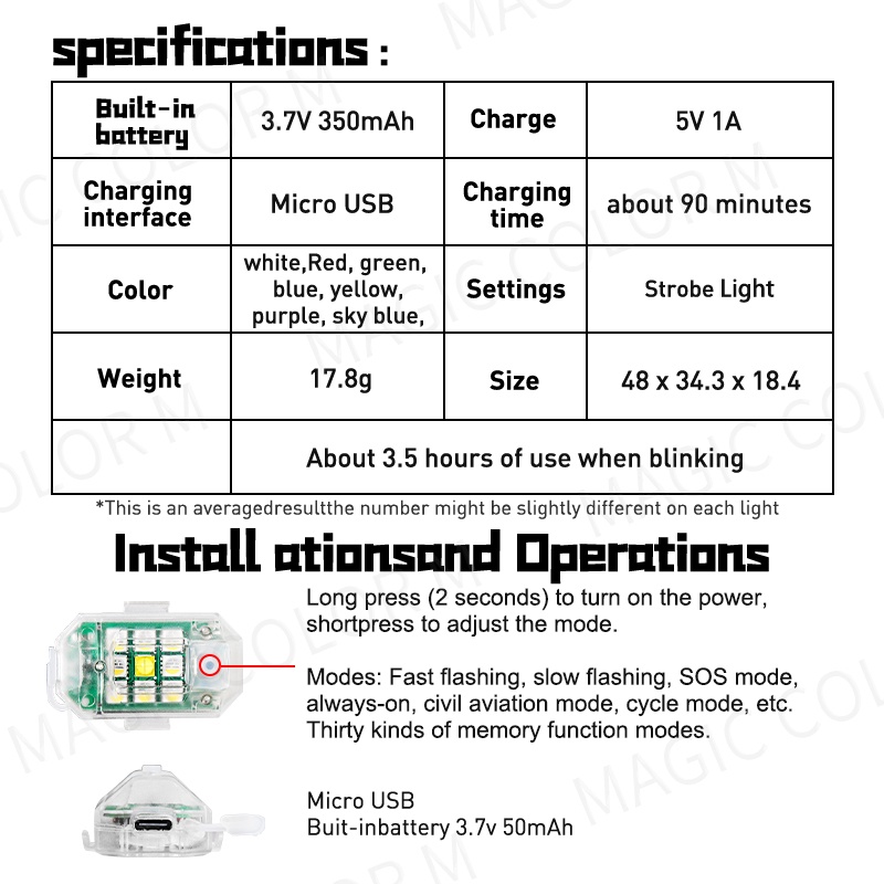 Đèn led Nhấp Nháy Không Dây Điều Khiển Từ Xa Mới Cho Xe Hơi / Xe Đạp
