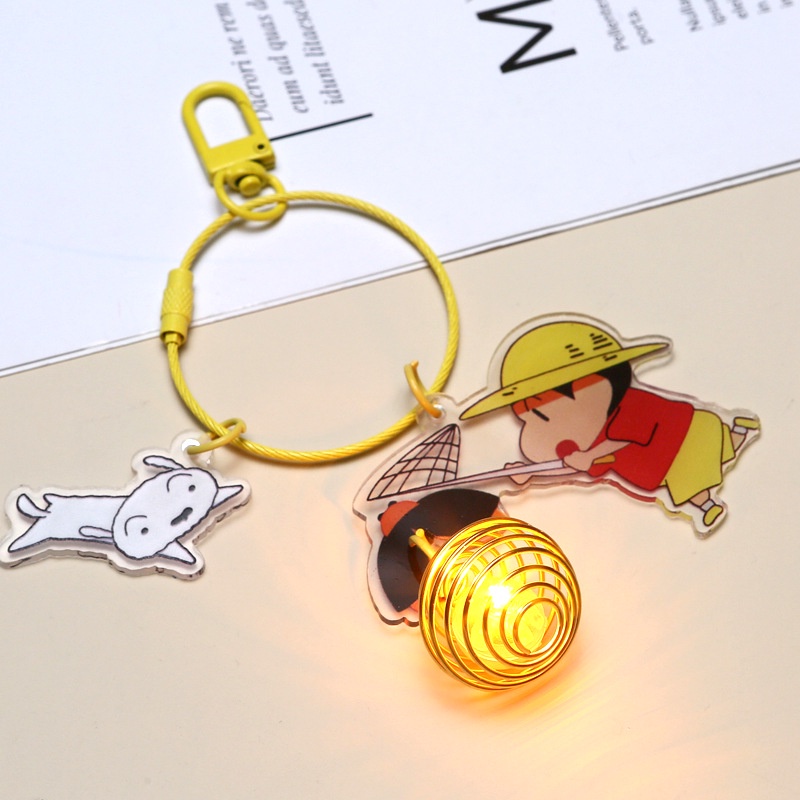 Móc Khóa Hình Cậu Bé Bút Chì shin-chan Hoạt Hình Phát Sáng