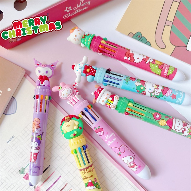 1 Bút Bi sanrio 10 Màu Đầu Ngòi 0.5mm