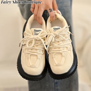 ZHUXIA Giày Sneaker Đế Dày 3-5cm Tăng Chiều Cao Không Trượt Thoải Mái Phong Cách Hàn Quốc Cho Nữ