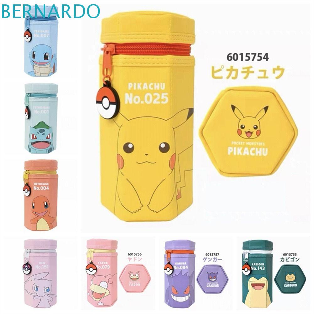 Bernardo Hộp Đựng Bút / Thước Kẻ Hình Lục Giác In Hình pikachu Thời Trang Thích Hợp Làm Quà Tặng Cho Học Sinh