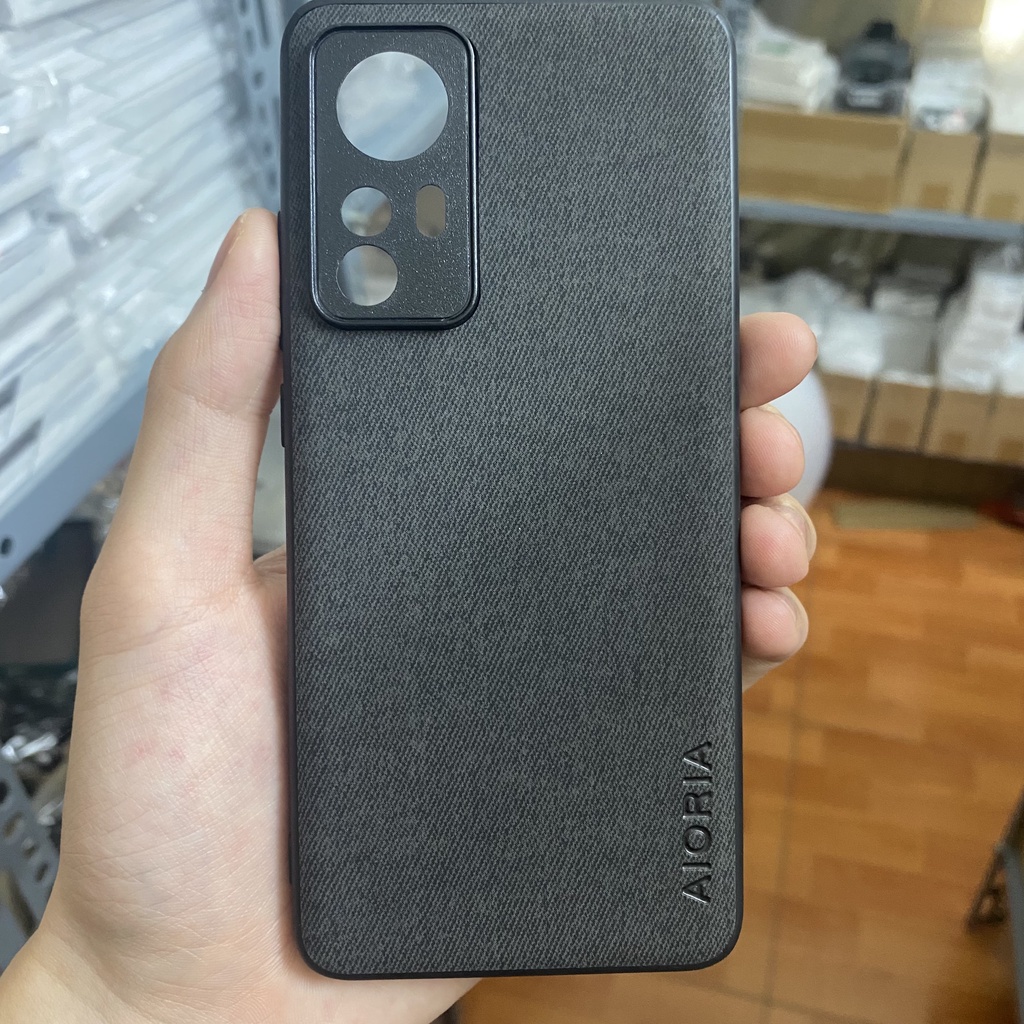 Ốp lưng AIORIA Xiaomi Mi 12 / 12S / 12X / 12 Pro / 12 Lite, Viền silicon, Mặt lưng da Pu viền TPU sang trọng