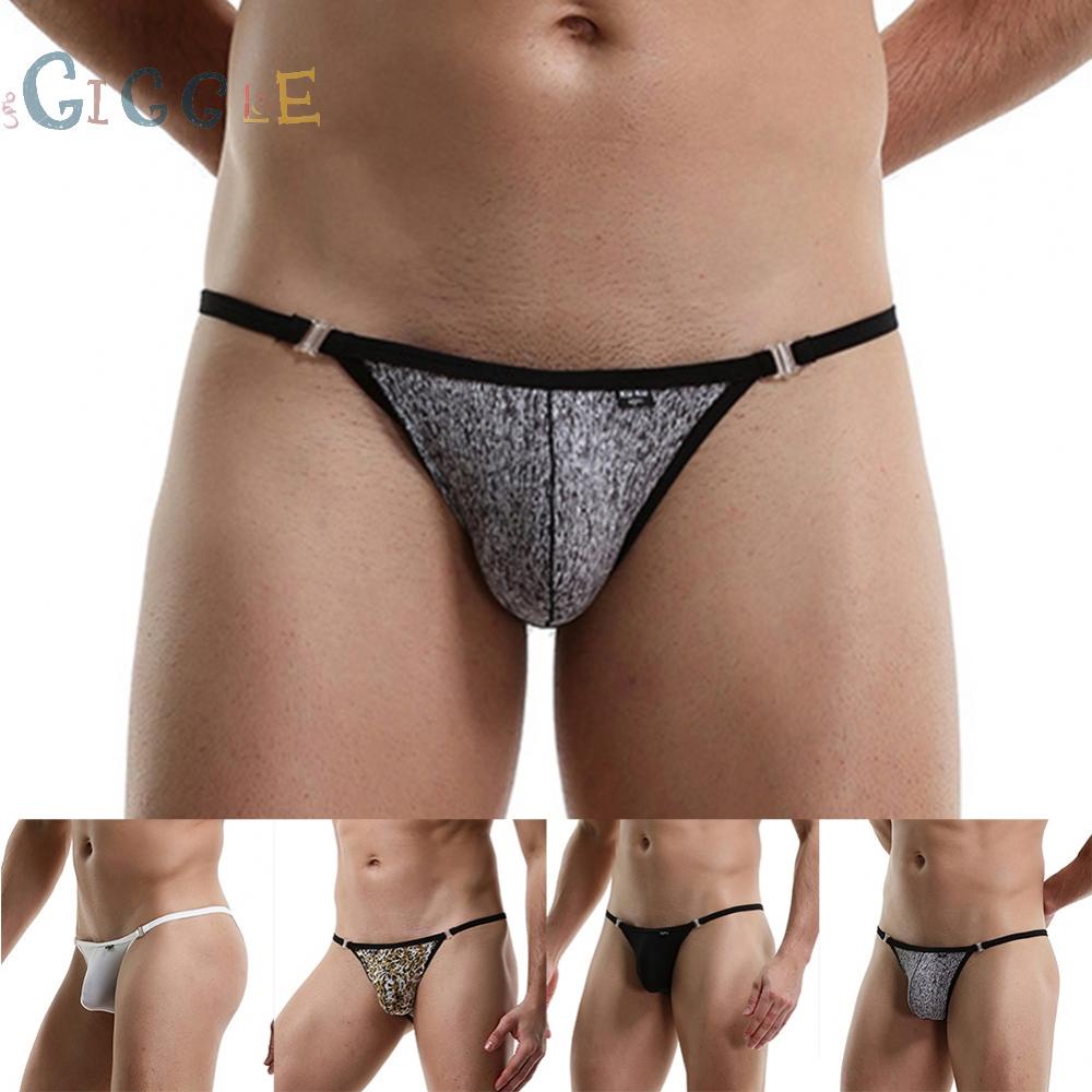 【GIGGLE】Men Briefs Sexy String Thongs Translucent Underwear G-string Jockstrap