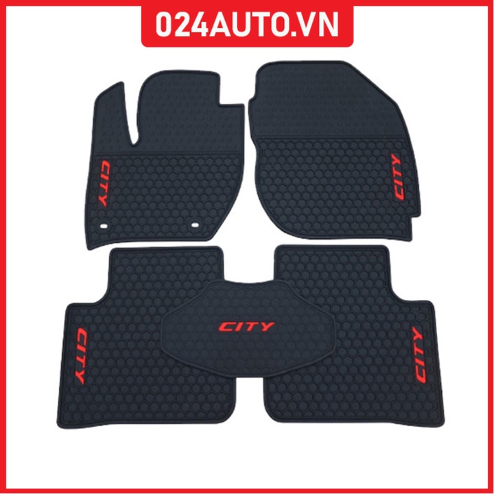 Thảm lót sàn cao su cho xe City 2015-2023 hàng chuẩn theo xe chịu lực tốt