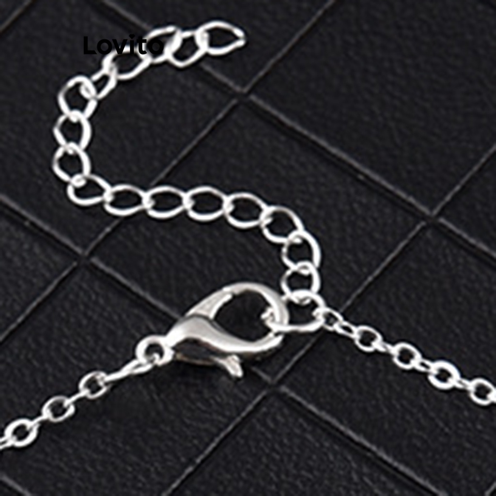Lovito Vòng chân kim loại hình động vật thông thường dành cho nữ LNA28218