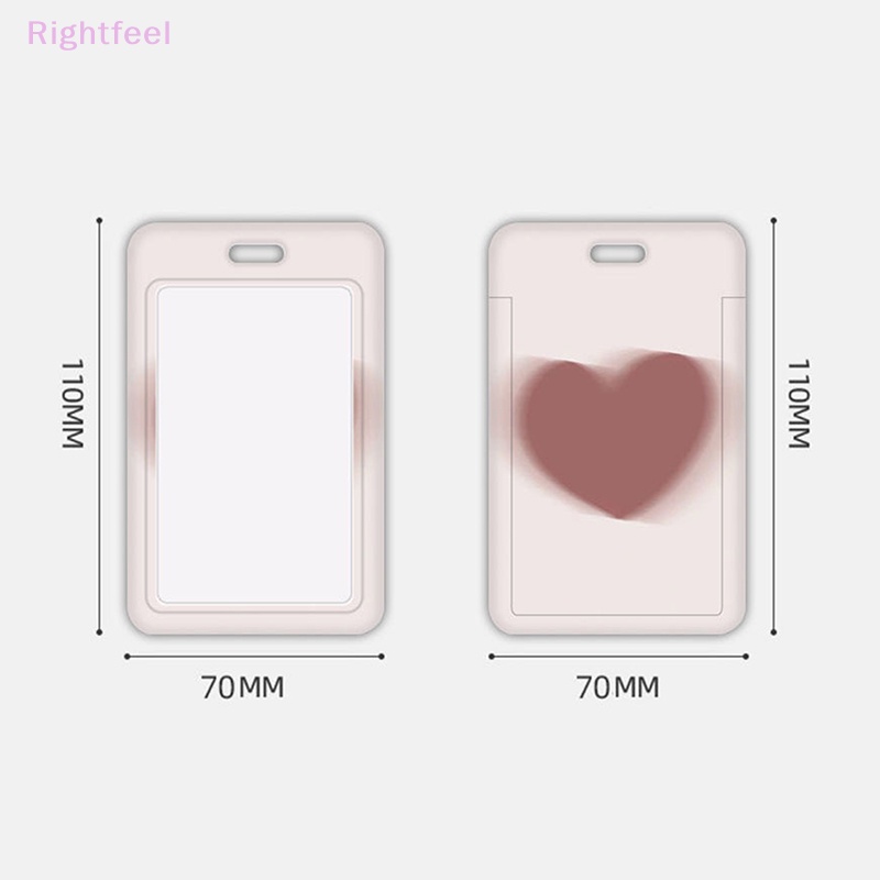 Qfeel Ví Đựng Thẻ id / Thẻ / Móc Khóa Họa Tiết Hoạt Hình Màu Hồng Dành Cho Học Sinh Mới