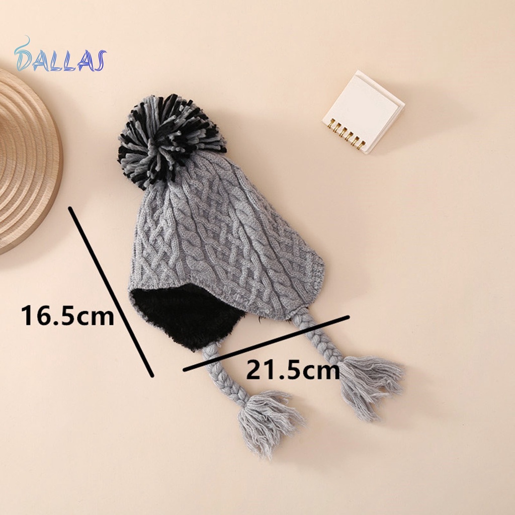 Mũ beanie Dệt Kim Siêu Mỏng Màu Trơn Độ Co Giãn Cao Giữ Ấm Tai Vào Mùa Đông Cho Bé Sơ Sinh