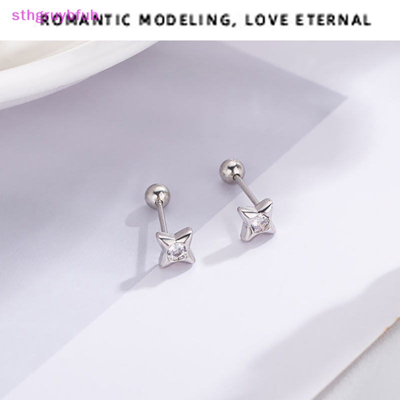 Sthb 1 Đôi Bông Tai Ngôi Sao Năm Cánh Đơn Giản Thời Trang Cá Tính Dành Cho Nữ vn