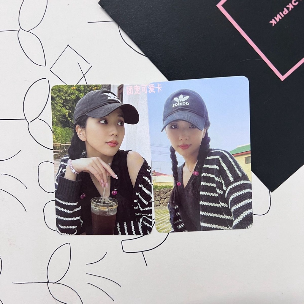 Thẻ Rose Blackpink Card Off Blackpink chính hãng Rose Lisa Jisoo Jennie Rosé The Girl Đen Bộ Thẻ Hình Thể Thao Blackpink Chính Hãng jeju Shimanou The Game