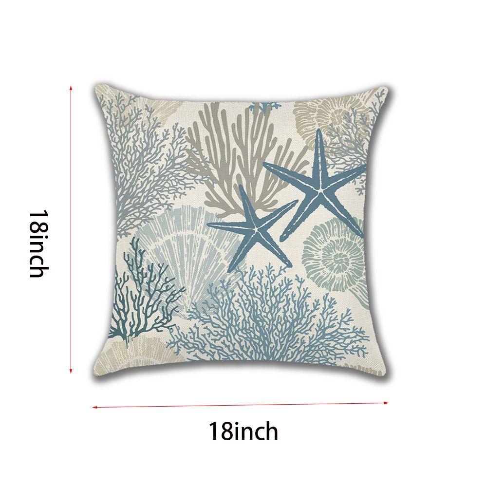 FASHYUNER Bộ 2 Vỏ Gối sofa Vải Lanh Hình Vuông Kích Thước 18x18 inch Có Thể Giặt Được