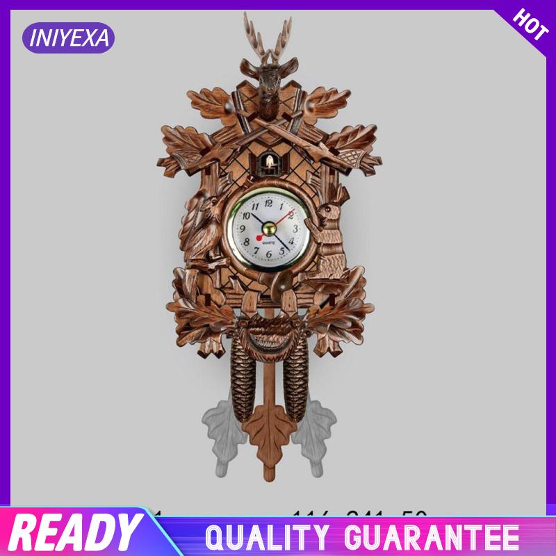 Cuckoo Đồng Hồ Treo Tường Bằng Gỗ Thiết Kế Sáng Tạo Trang Trí Phòng Khách /