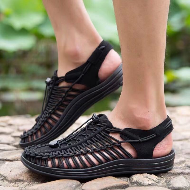 Giày Sandal Thể Thao Mùa Hè 2022 Đế Dày Dệt Tay Thoáng Khí Phong Cách Hàn Quốc Hợp Thời Trang