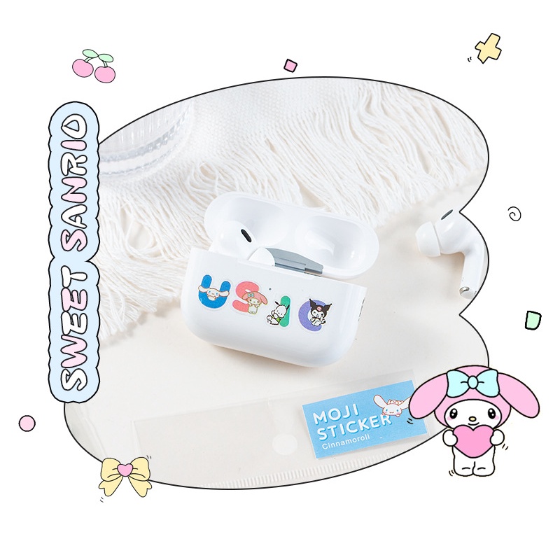 Sanrio Miếng Dán Chữ Tiếng Anh Trong Suốt Trang Trí Sổ Tay